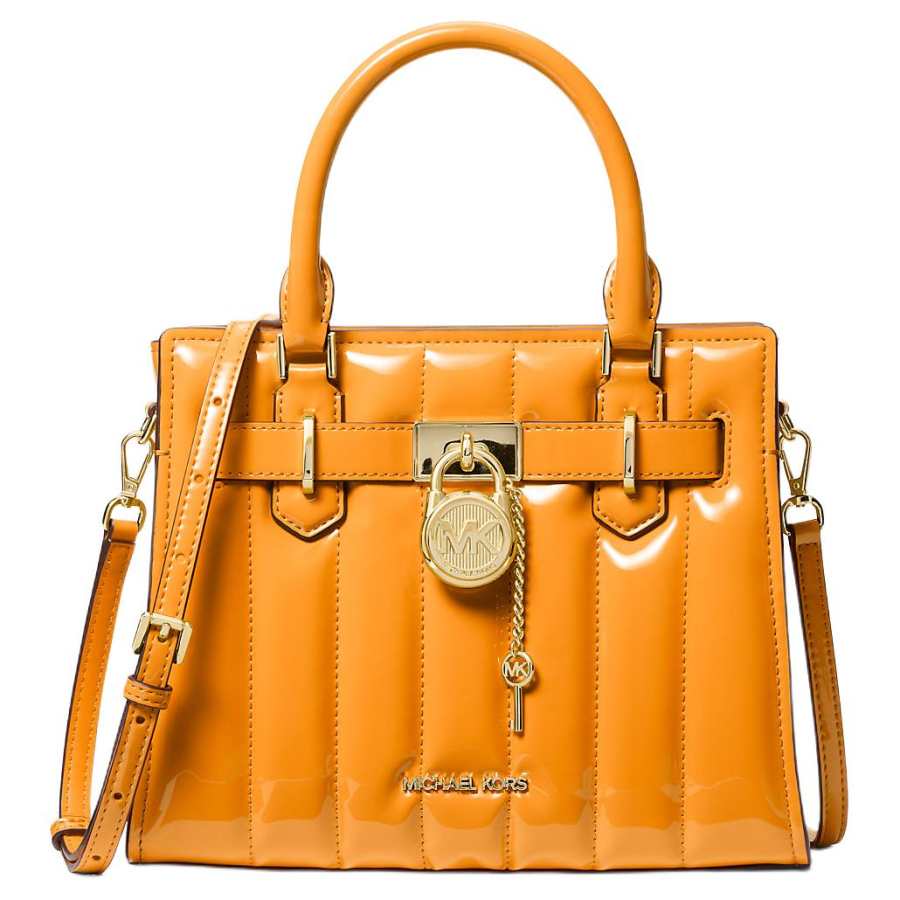 MICHAEL KORS Hamilton Pu Handbag Small Women's Orange