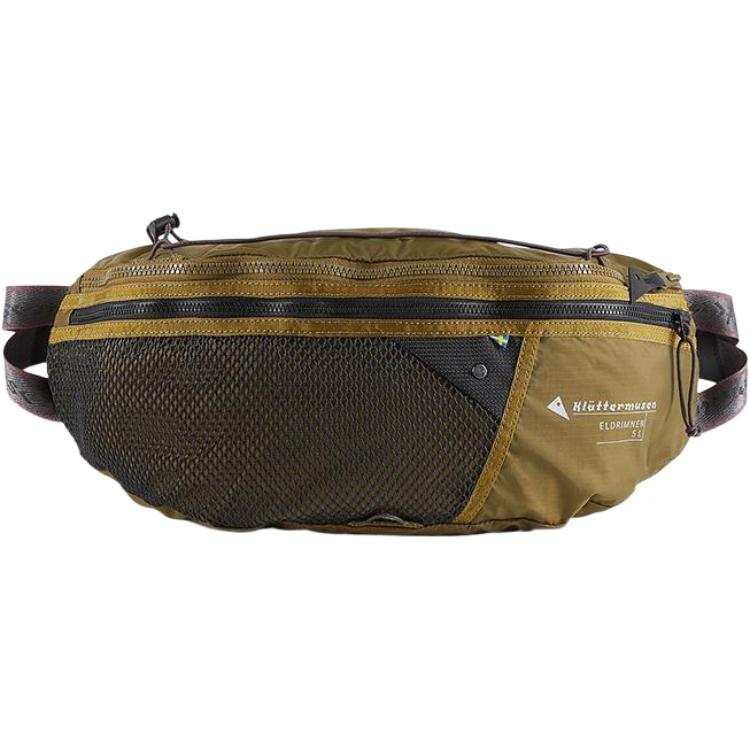 Klattermusen 5L Athleisure Sling Bag One Shoulder Crossbody Fanny Pack Outdoor Bag Recycled Nylon Olive Green Unisex