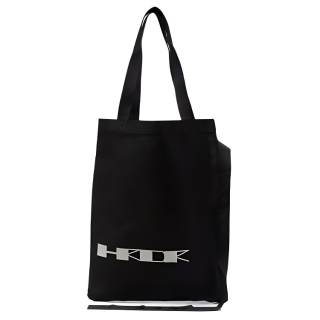 Rick Owens DRKSHDW Letter Print Cotton Handbag Regular Men's Black