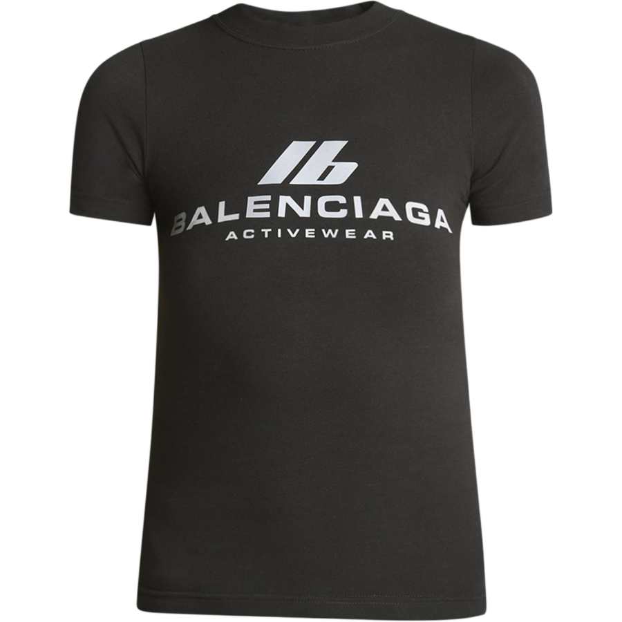 Balenciaga Regular Sleeve T Shirt Women's Black
