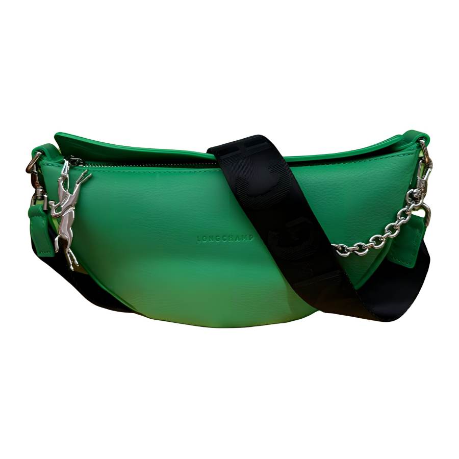 LONGCHAMP 【Previous Season】debossed-logo leather crossbody bag