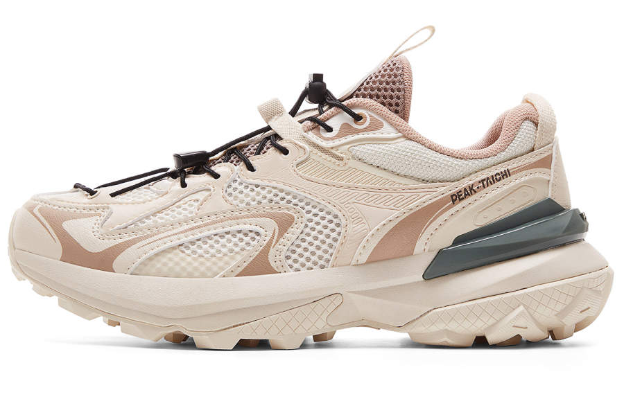 PEAK State Pole Cushioning Abrasion Resistant Breathable Slip Resistant Low top Outdoor Shoes Women's Ecru/Green