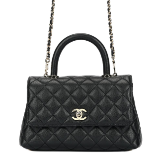 CHANEL Small Coco Handbag Black A92990