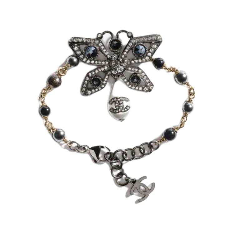 CHANEL Metal Bracelets Women's Ruthenium
