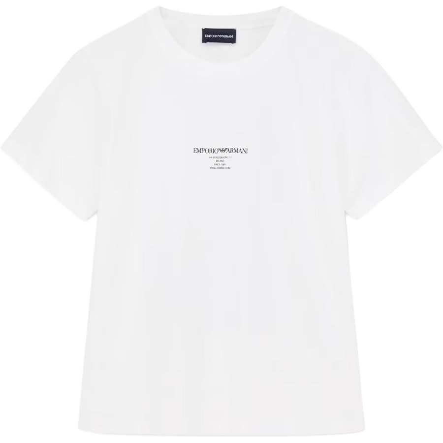EMPORIO ARMANI Logo Printed Crewneck T Shirt