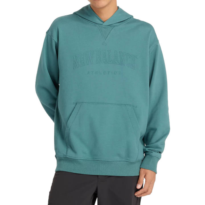 New Balance New Balance Sweatshirts Men's Spruce Bright Green Hooded Moderate Regular