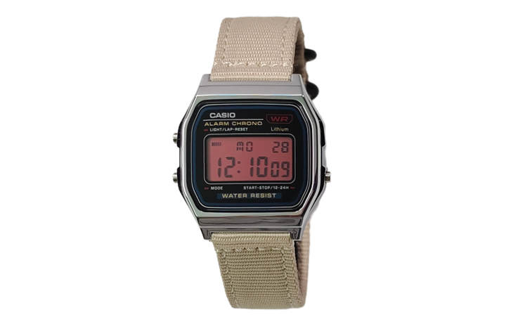 CASIO CASIO Custom Collection Quartz Movement Nylon Strap Watch Men's Watches Black Dial