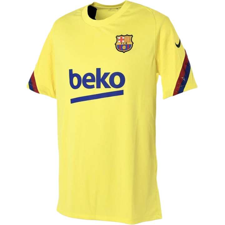 Nike Nike Barcelona Soccer Jersey Unisex Sonic Yellow X Dark Obsidian 705