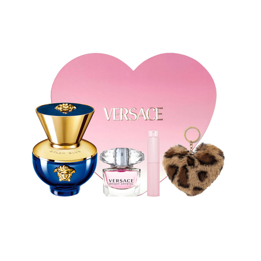 VERSACE Dylan Women's Perfume Heart Shaped Box Clothing Sets Eau De Parfum EDP Floral Fruity Woody 30ml/50ml+5ml