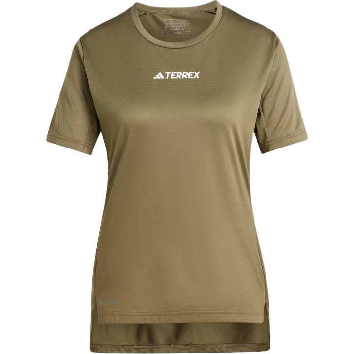 Adidas Adidas Women's Terrex Multi T Shirt Olive Strata
