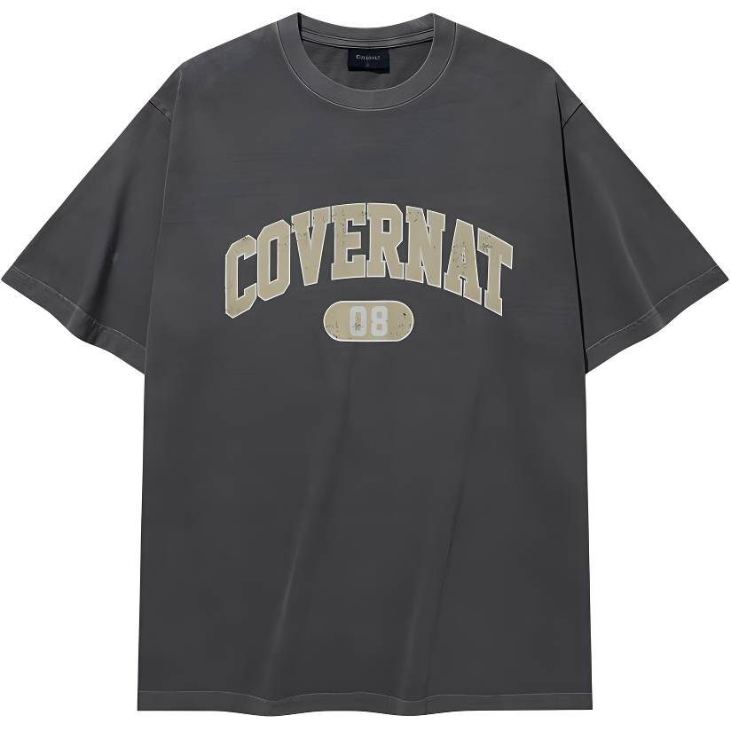 COVERNAT SS25 T Shirt Men's Charcoal Gray