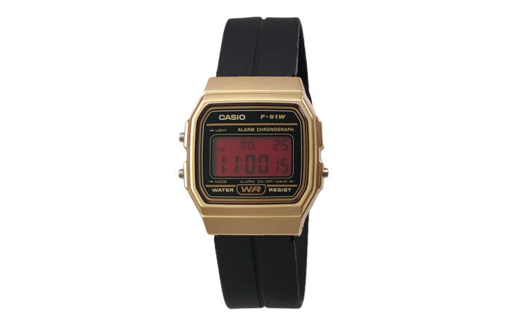 CASIO CASIO Custom Collection Quartz Movement Silicone Strap Watch Men's Watches Black Dial