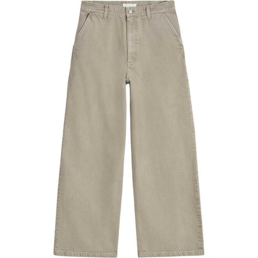 COS Jeans Women's Khaki Moderate Wide Leg Pants