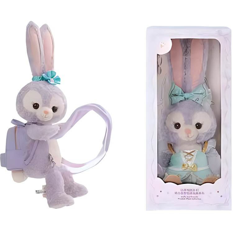 Disney Shanghai Disney Fabric Plush Toy Backpack Combo Set Unisex Purple