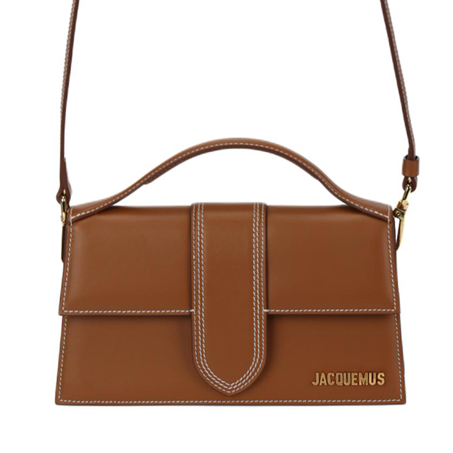 Jacquemus Cow Leather One Shoulder Handbag Women's Tan