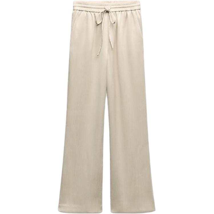 ZARA Casual Pants Women's Sand Moderate Wide Leg Pants