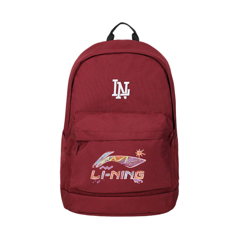 Li-Ning Li Ning Polyester Backpack Unisex Burgundy