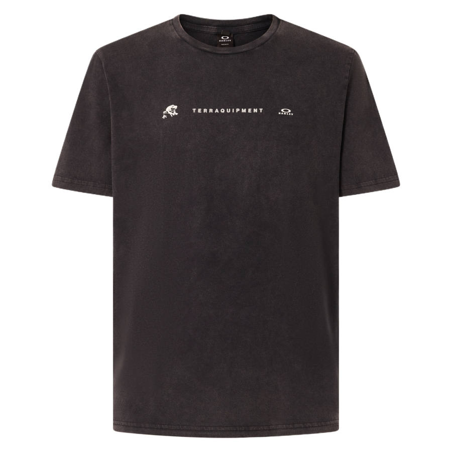 Oakley T Shirts Men's Black Crew Neck Moderate Straight Fit