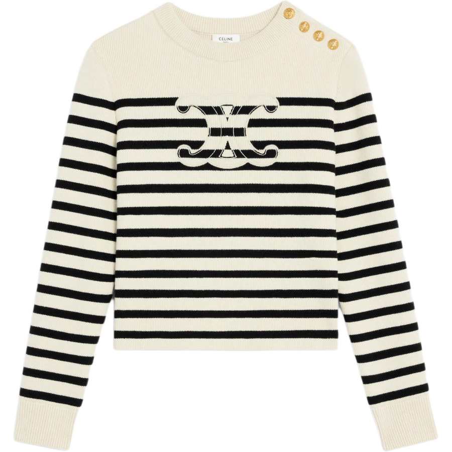 CELINE CELINE Striped Crewneck Jumper