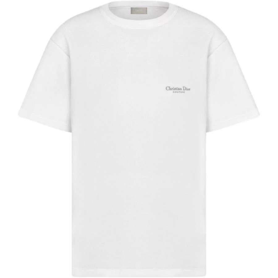 DIOR DIOR T Shirts Men's White Crew Neck Moderate