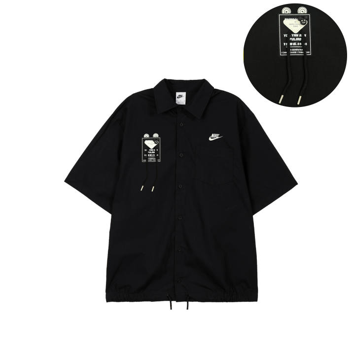 Nike Nike Dri Fit Shirts Men's Black Lapel Thin Other