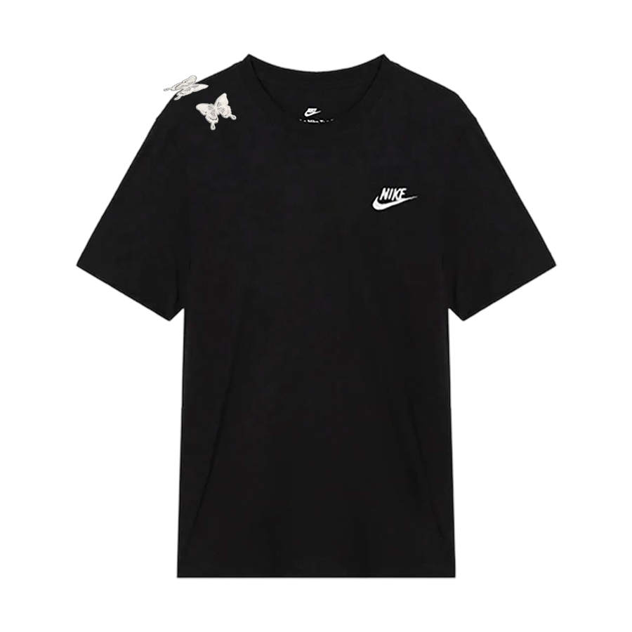 Nike Nike Dri Fit T Shirts Unisex Black Crew Neck Moderate Straight Fit