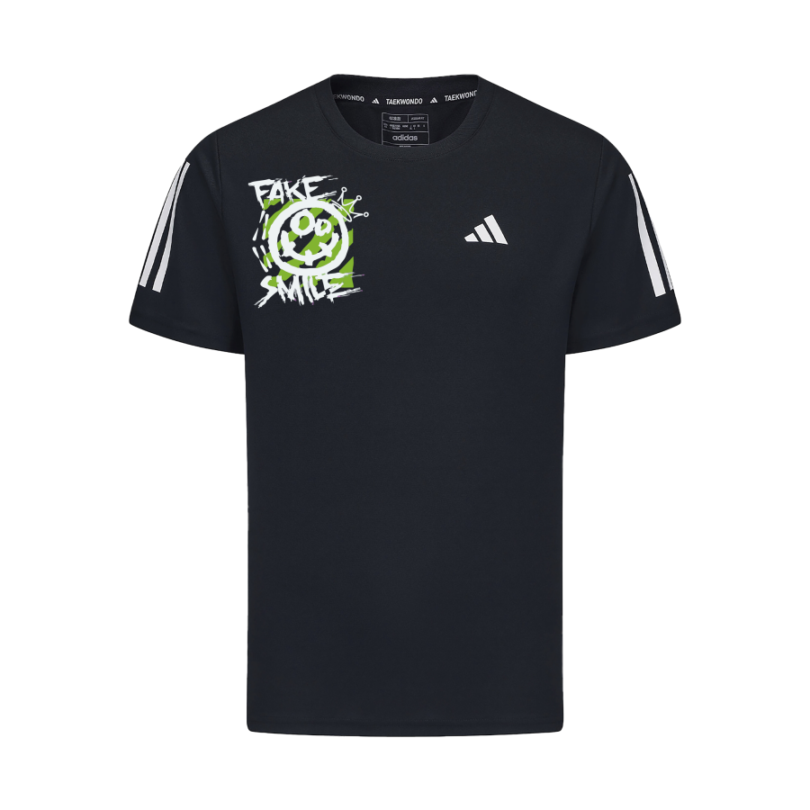 Adidas Adidas T Shirts Unisex Black Crew Neck Moderate Straight Fit