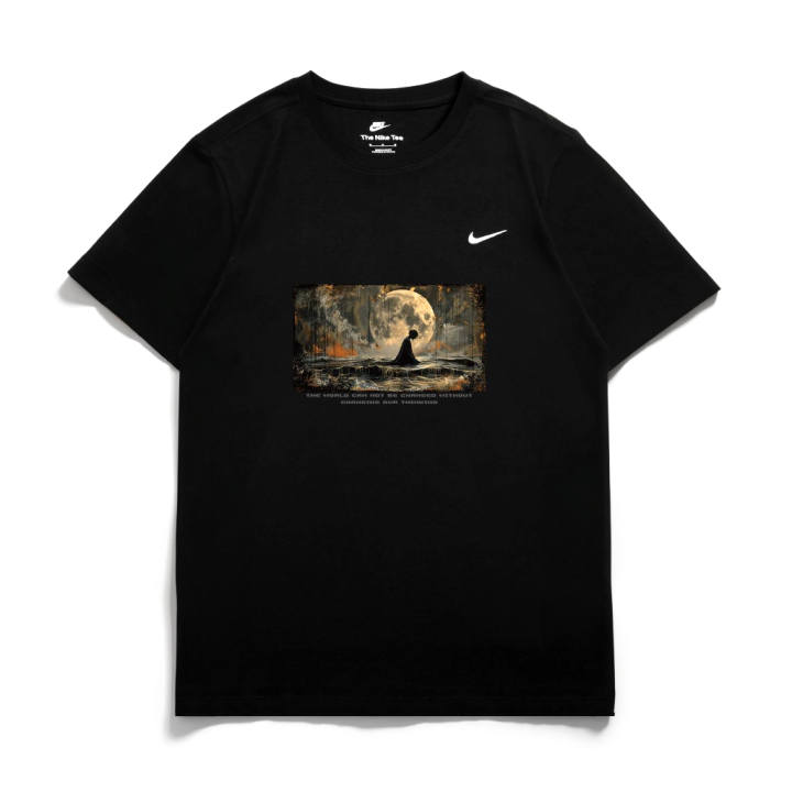 Nike Nike T Shirts Unisex Black Crew Neck Moderate Straight Fit