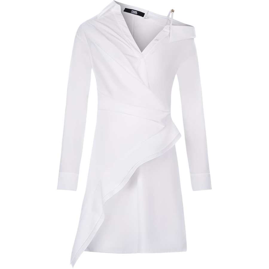 KARL LAGERFELD / Karl Lagerfeld Jeans Long Sleeved Dress Women's White
