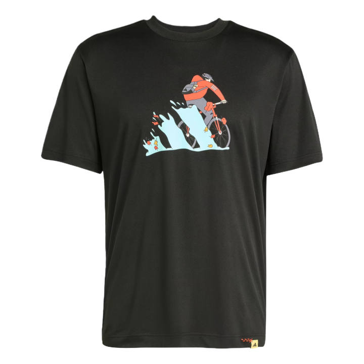Adidas Adidas T Shirts Men's Black Crew Neck Moderate Straight Fit