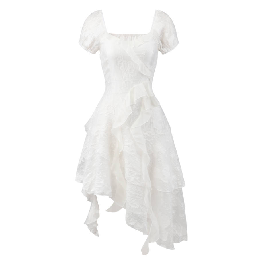 PAVLISOVA Short Sleeved Dress Women's White