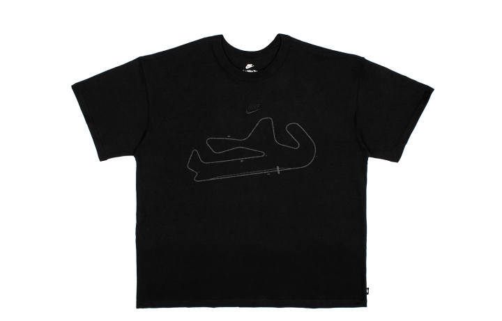 Nike Nike Sportswear Essentials Racing Track BBL Logo Solid Color Crew Neck Short Sleeved T Shirts Unisex Black