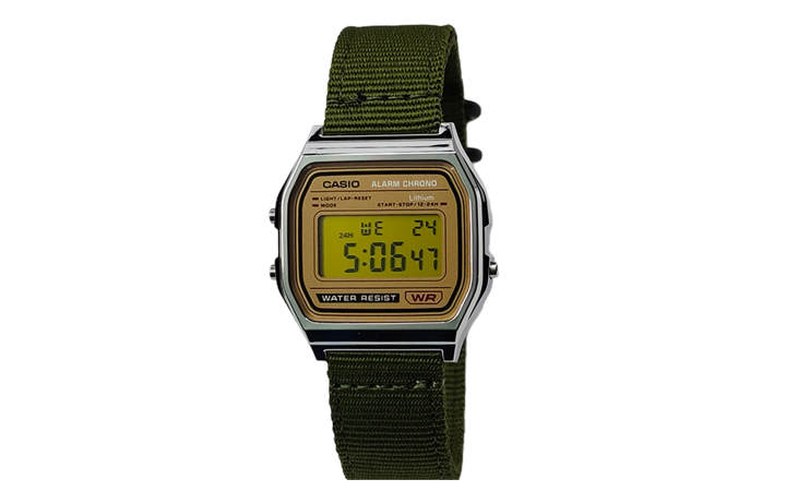 CASIO CASIO Custom Collection Quartz Movement Nylon Strap Watch Men's Watches Black Dial