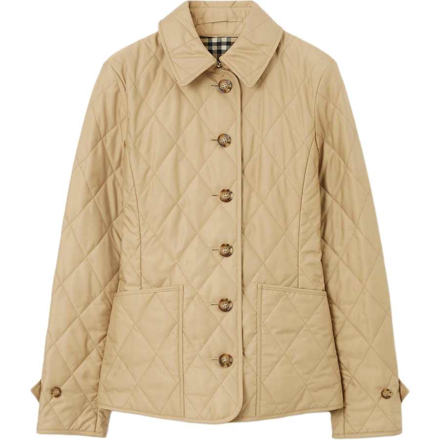 Burberry Jacket Slim Fit Women's Khaki Beige