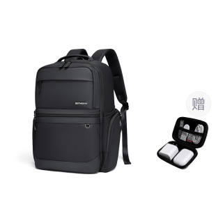 SEPTWOLVES Fabric Backpack QPL Unisex Black