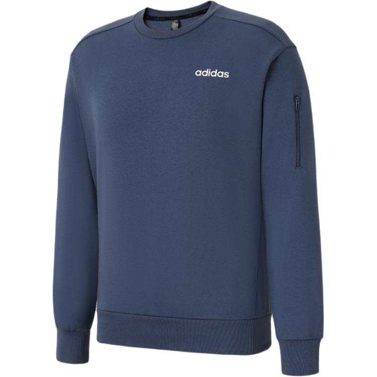 Adidas Adidas Sweatshirts Men's Navy Blue Crew Neck Moderate Regular