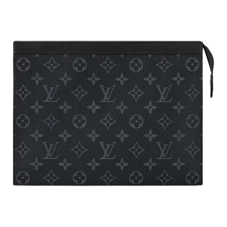 LOUIS VUITTON LOUIS VUITTON Pochette Voyage Monogram Eclipse Mm Black/Grey
