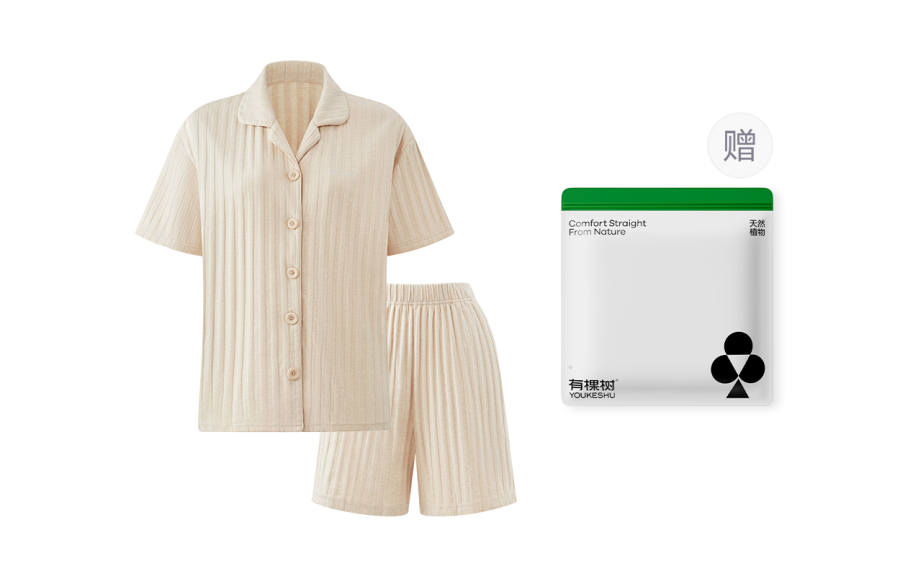 YOUKESHU Pajama Set Women's Shopping Bag