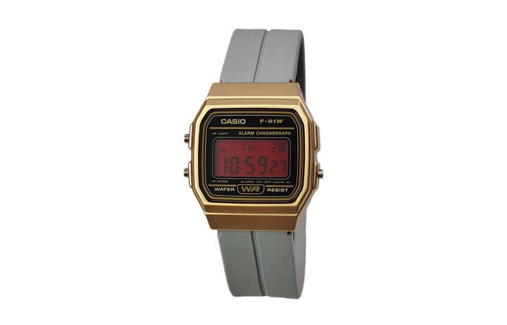 CASIO CASIO Custom Collection Quartz Movement Silicone Strap Watch Men's Watches Black Dial