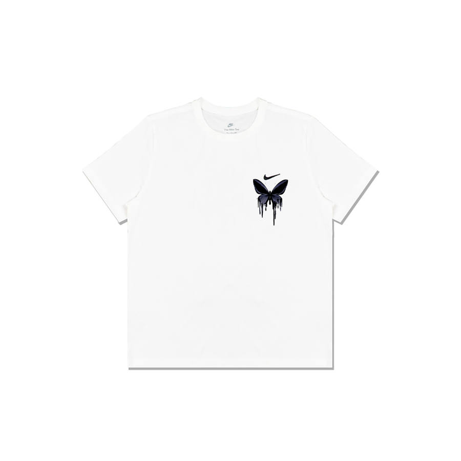 Nike Nike Swoosh T Shirts Men's White Crew Neck Moderate Straight Fit