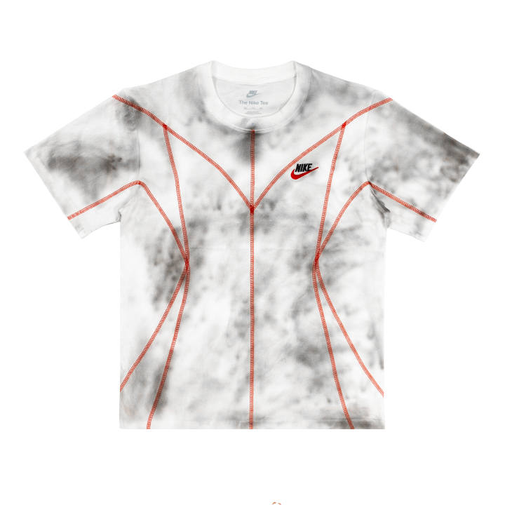 Nike Nike Dri Fit T Shirts Unisex White Crew Neck Moderate Straight Fit