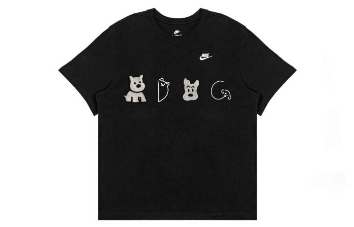 Nike Nike Swoosh T Shirts Unisex Black Crew Neck Moderate Straight Fit