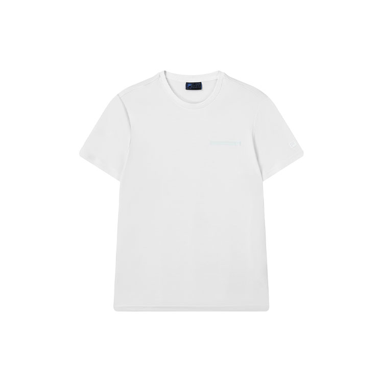 FILA T Shirts Men's White Crew Neck Moderate Straight Fit