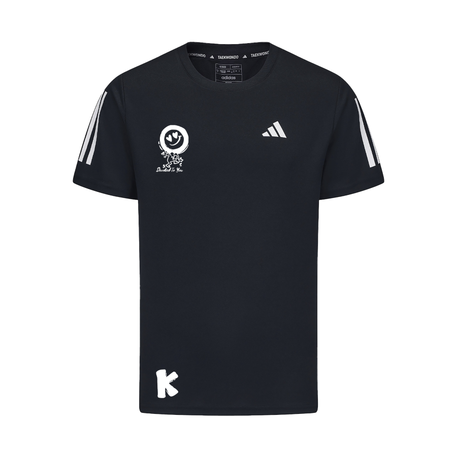 Adidas Adidas T Shirts Unisex Black Crew Neck Moderate Straight Fit
