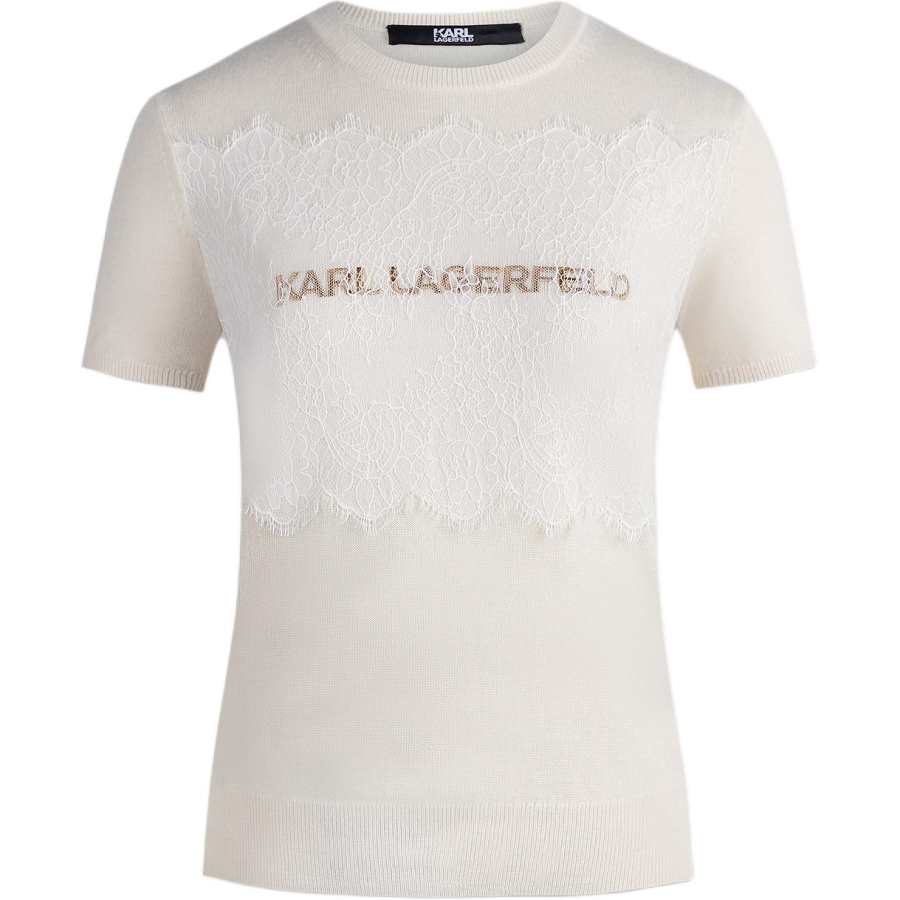 KARL LAGERFELD / Karl Lagerfeld Jeans Regular Sleeve T Shirt Women's White