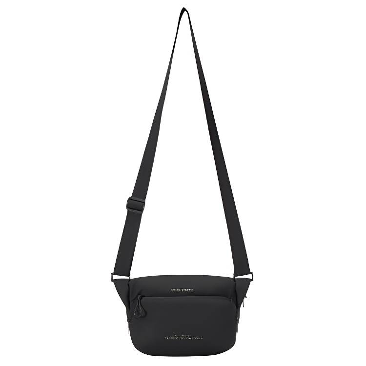 Skechers Colorful Fabric Shoulder Bag, Crossbody Bag Unisex Carbon Black