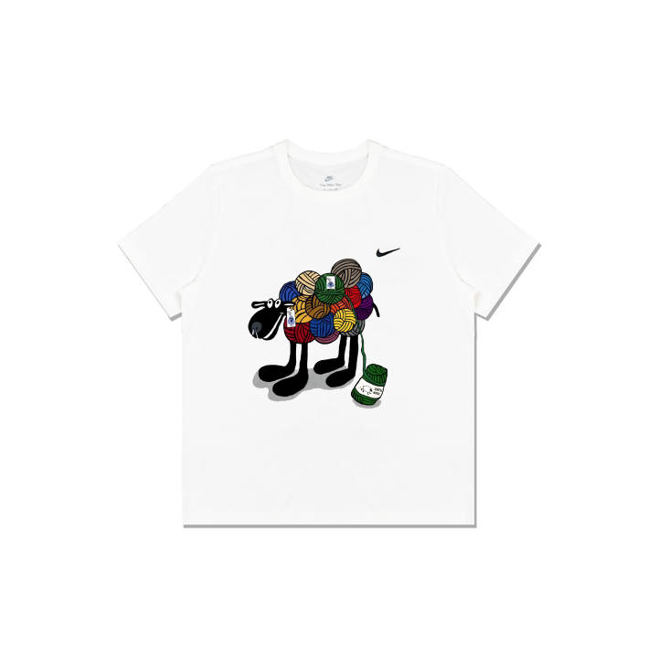 Nike Nike Swoosh T Shirts Men's White Crew Neck Moderate Straight Fit