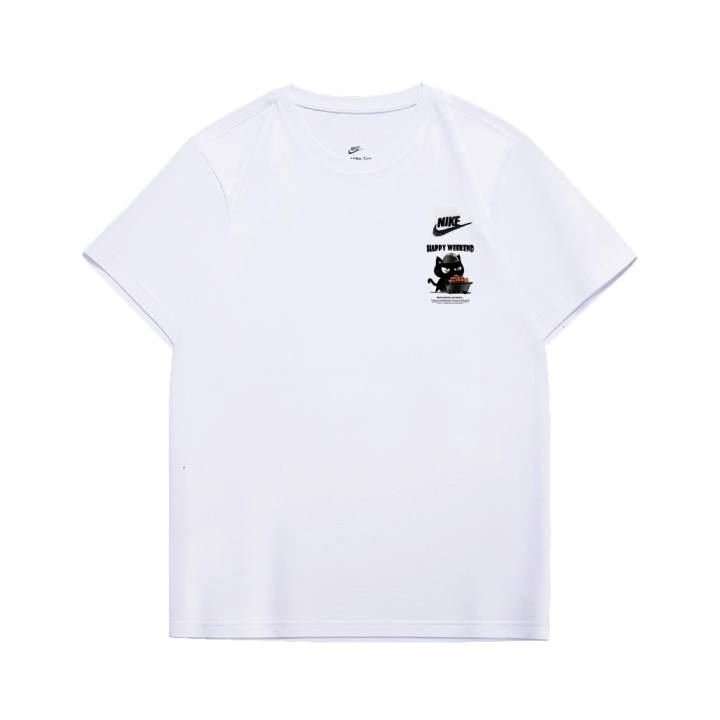 Nike Nike T Shirts Unisex White Crew Neck Moderate Straight Fit