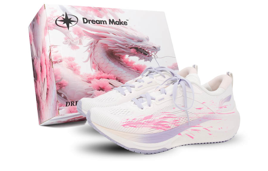 Li-Ning Li Ning MINE JUMP 2.0 V2 Cushioning Breathable Low top Casual Running Shoes Women's White Pink