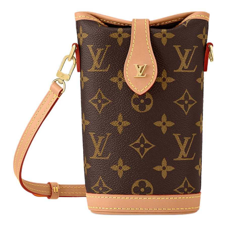 LOUIS VUITTON Coated Canvas French Fries Bag, Crossbody Bag, Shoulder Bag Women's Brown